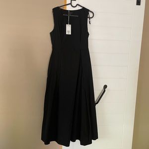 NWT COS size 10 black gown with pockets